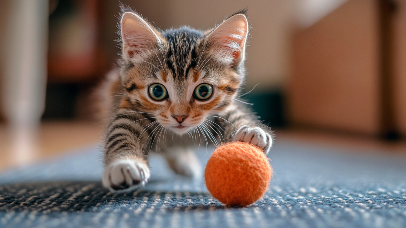 Why Do Kittens Growl When Playing with Toys?